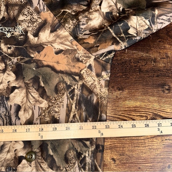 Scentlok Jacket Mens Medium Brown Camo Mossy Oak Vintage Break-Up Hunting Nature - Picture 11 of 11